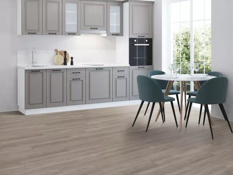 Vinyl flooring in a kitchen by Mohawk
