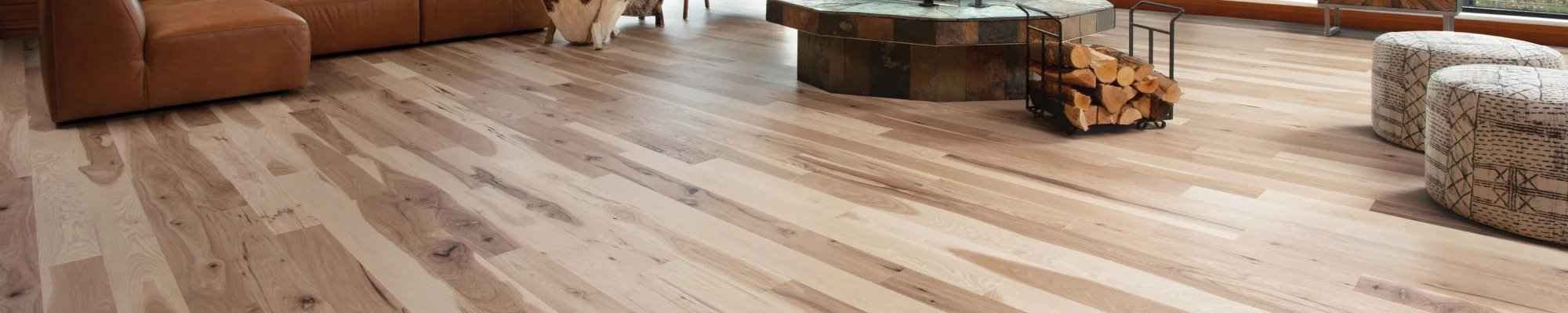 Shiny and clean hardwood floors