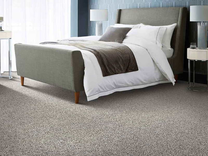 Karastan carpet in a bedroom